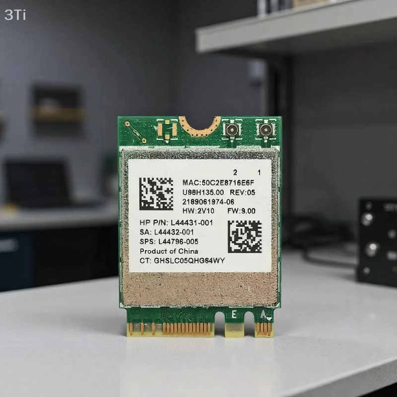 Set di schede Wi-Fi RTL8822CE M2 - Connettore IPX, 2,4 Ghz, compatibile Bluetooth, dual band 802.11ac 1200 Mbps