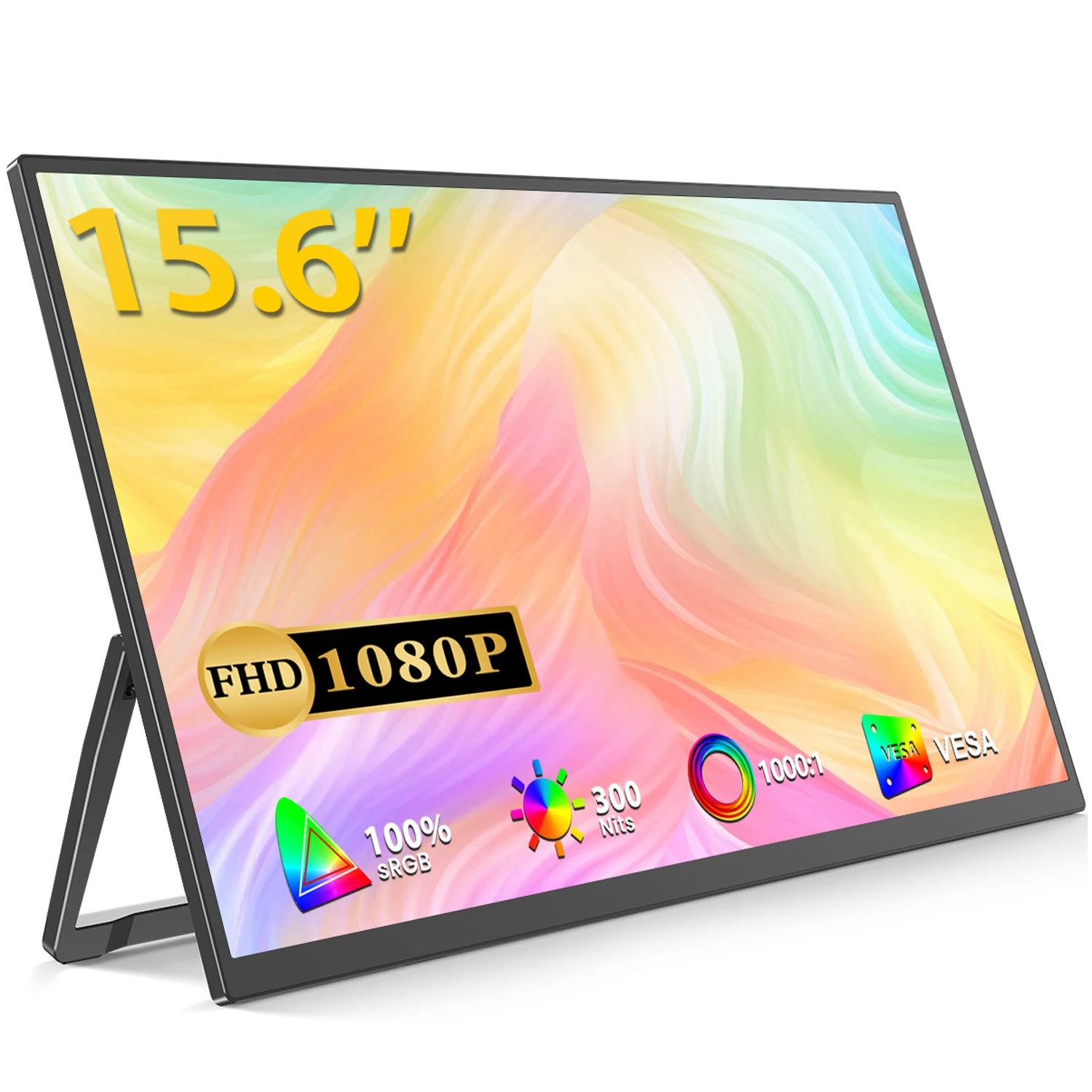 【セール中】Uperfect 15.6インチ ポータブルモニター 1080P FHD IPS USB C HDMI接続 外付けセカンドスクリーン Mac ノートパソコン Switch PS Xbox PC ディスプレイ対応