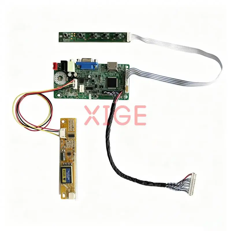 Placa Controladora de Display LCD Compatível com B154EW04 B154EW01 B154EW08 B154EW02 30 Pinos LVDS VGA+HDMI 1280x800 1280*800 Kit DIY 1-CCFL