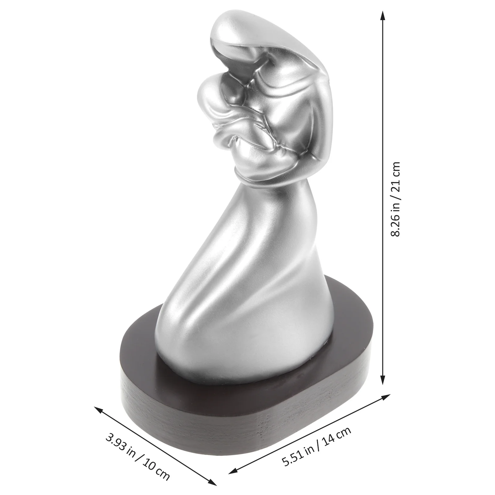 

Mother Holding Baby Resin Desktop Decor Creative Design Home Office Tabletop Ornament Resin Crafts Chic Decoration