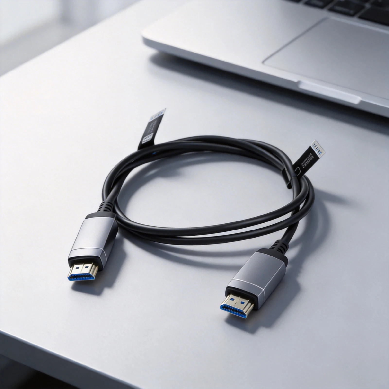 Fiber Optic Cable 4K 60Hz 18Gbps High Speed Gold Connectors for TV Monitor Laptop Console with Reliable Signal Transmission