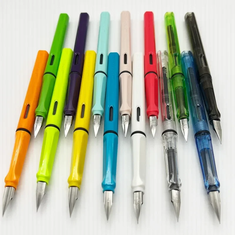 

5/10 PCS JINHAO 619 Fountain Pen High Quality Colors Student F EF Nib Ink Pen Stationery School Office Supplies Calligraphy Pen