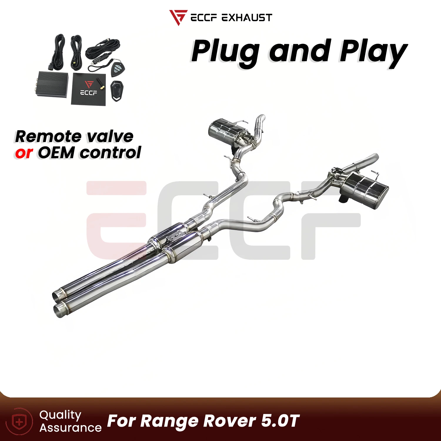 

Sporty Stainless steel Catback exhaust system FOR Range Rover 5.0T Aggressive Exhaust Sound Plug and Play Performance Upgrade