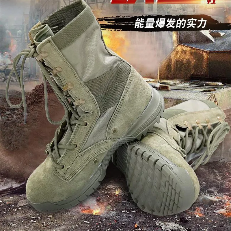 Ultralight Breathable Combat Boots 35-46 Size Men Women Outdoor Hiking Sports High Shoes Security Tactical Boots