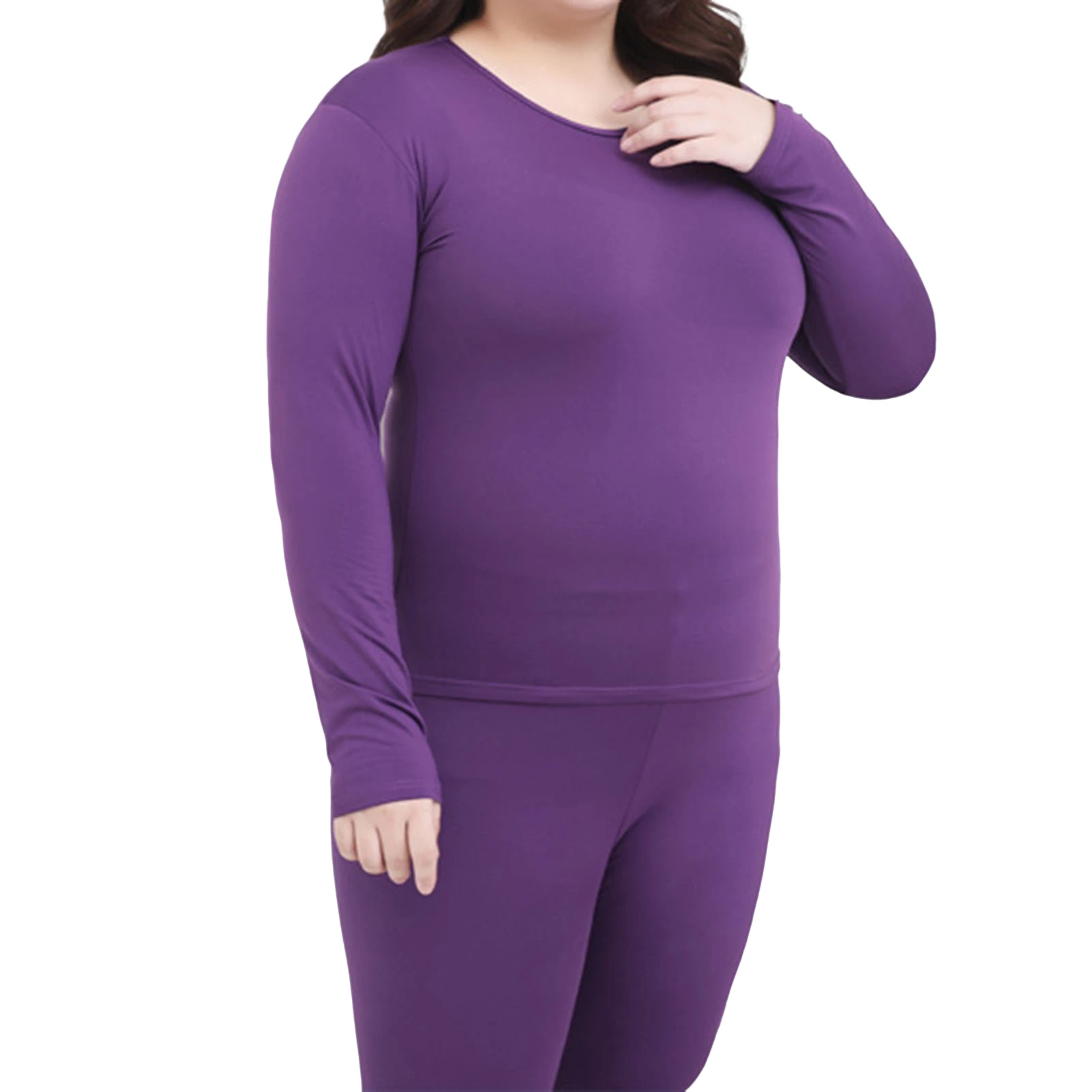 Thermal Underwear for Women Plus Size Comfortable Base Layer Pajama Set for Keeping Warm in Cold