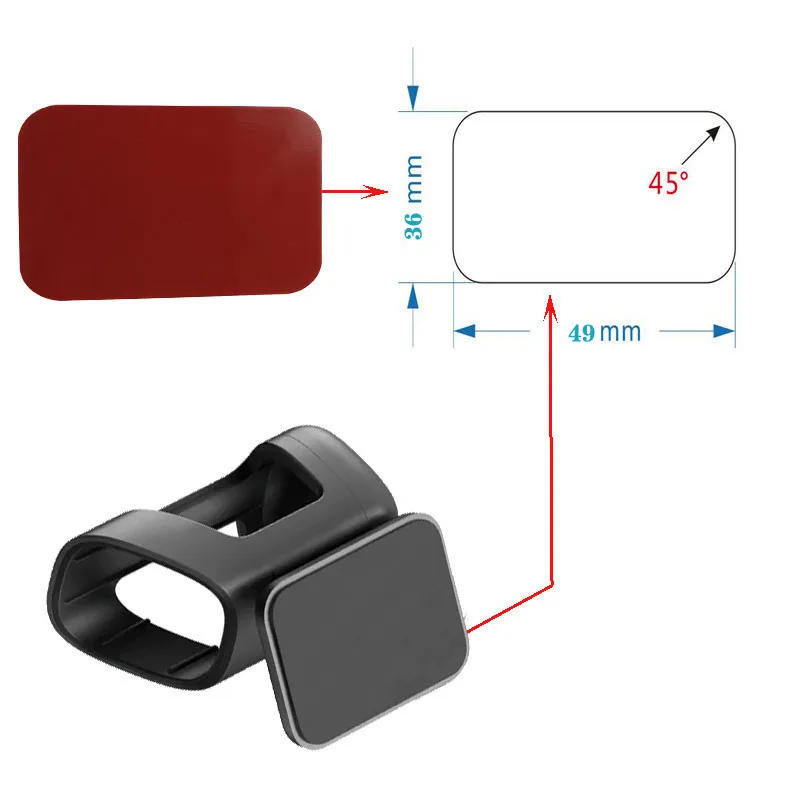 For 70mai Dash Cam M500 heat resistant adhesive and Static Stickers for 70mai M500 Car DVR heat resistant adhesive 3pcs