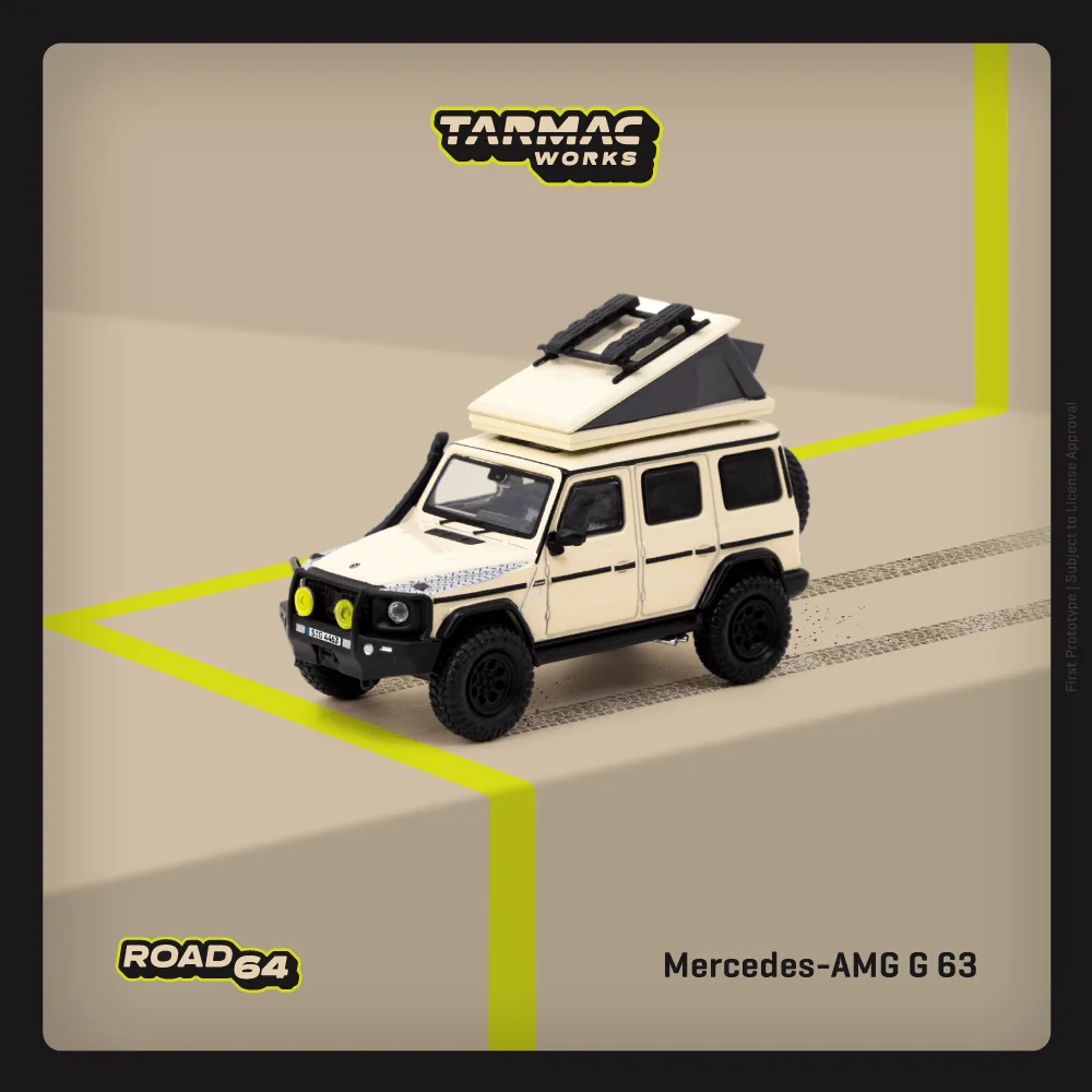 TW In Stock 1:64 Mercedes Benz AMG G 63 Camping Diecast Diorama Car Model Collection Miniature Toys Tarmac Works