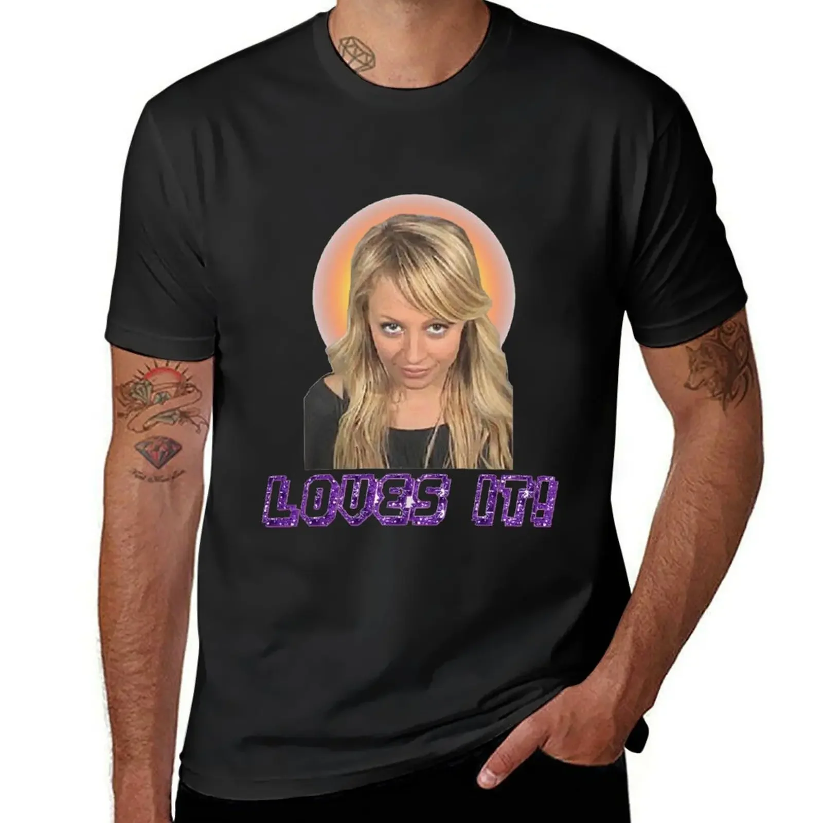 Nicole Richie Mugshot T-Shirt Blouse anime tshirt summer top custom t shirt tee shirts for men