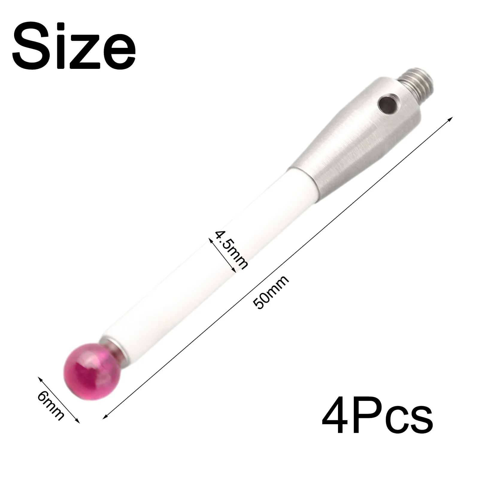 

6mm Diameter Probe Stylus Cmm Probe Stylus Probe Stylus Cmm Probe Stylus Ceramic Stem Gemstones Straight Styli