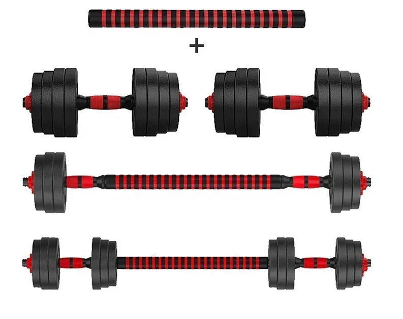 Hot Sale Custom Weight Lifting cheap Round Paint Barbell Dumbbell Handles Sales 20Kg Adjustable Dumbbell Set