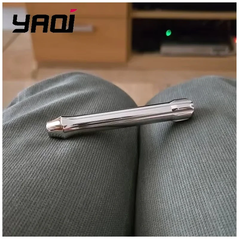 yaqi-男性用安全カミソリハンドル。研磨されたステンレススチール製で、握りやすい快適なグリップ。直径11～13mm、長さ86mm。