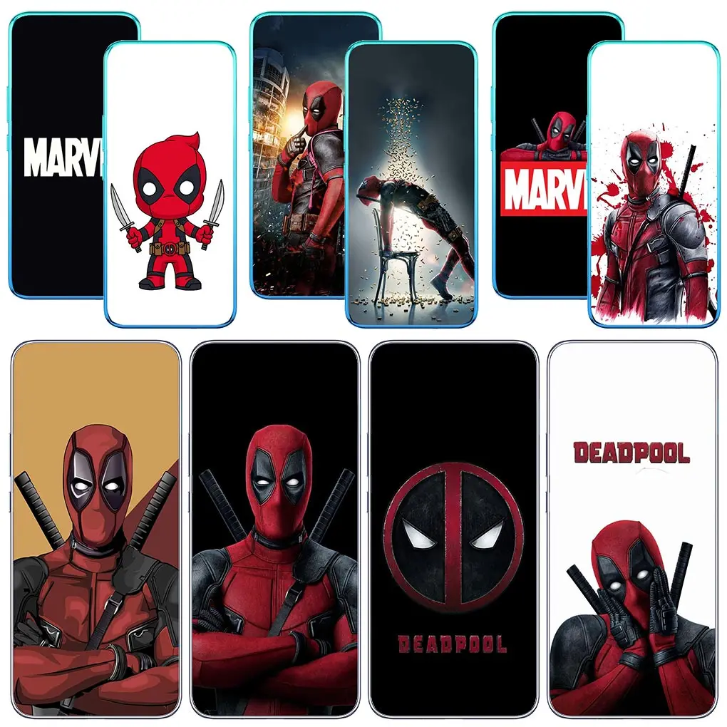 Marvel Deadpool Logo Casing Phone Cover for Motorola Moto G04 G71 G73 G32 G34 E7 G6 G7 G8 G9 G24 Power One Fusion Plus Soft Case