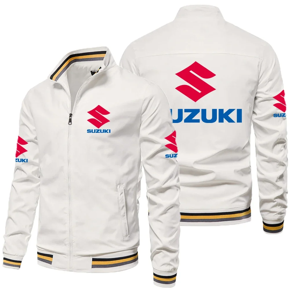 Suzuki Logo Motorcycle Racing Team Men Zipper Jacket 2026 New Sports Male Jackets Coat Spring Autumn Sports Men's Clothes Coats