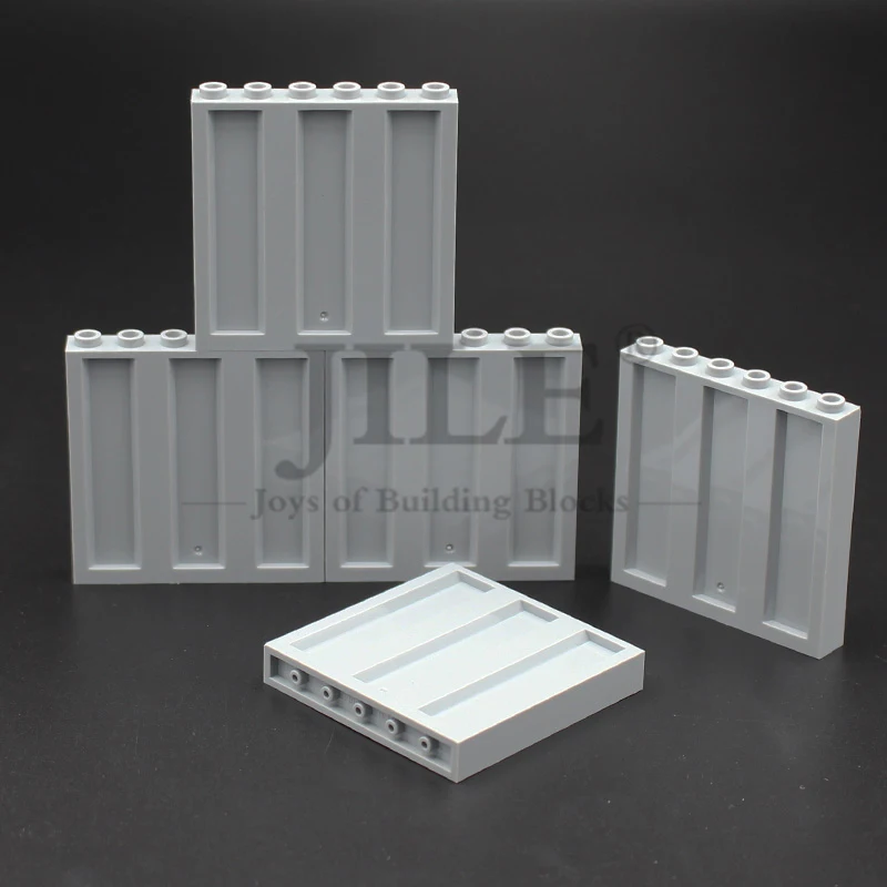 

MOC DIY Building Blocks Container Wall Brick Panel 1x6x5 Military Compatible with 23405 Architecture House Construction Toys