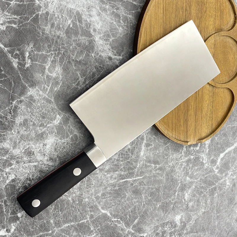 8 Inch Chopper Knife S35VN Powder Steel Blade Ebony Handle Chef Chopping Cleaver Slicing Kitchen Knife Meat And Poultry Tools