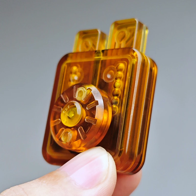 Mechaniczny przycisk suwakowy magnetyczny kliker do kart wciskanych płytka do wciskania monet EDC zabawka sensoryczna antystresowa redukująca stres i lęk