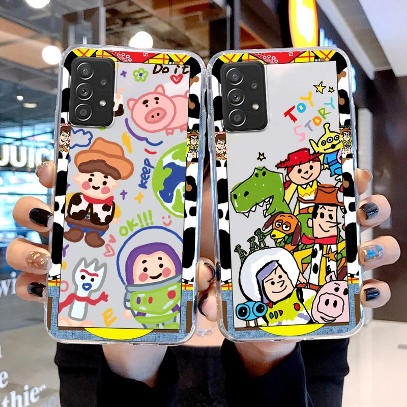 Disney Funny Toy Story Cowboy For Samsung A81 A72 A71 A53 A52 A51 A42 A32 A23 A22 A21S A13 A12 A03 A02 Transparent Phone Case