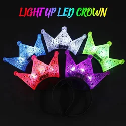 5pcs Women Girl Princess Tiara Crown LED Headband Crowns Light Up Crowns for Kids  for Festival Party Birthday Wedding Cosplay
