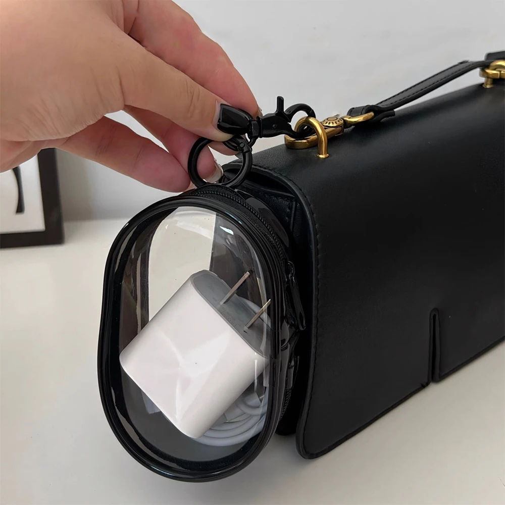 Data cable, charging cable, transparent storage box, portable headphone storage box, multifunctional doll display pendant-mw