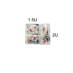 KOI Resin Keycaps 1.25U Ctrl ALT FN 1.5X TAB 2U Backspace 2.25u Enter 2.75U Right Shift 6U Spacebar Cherry Profile Customize Cap