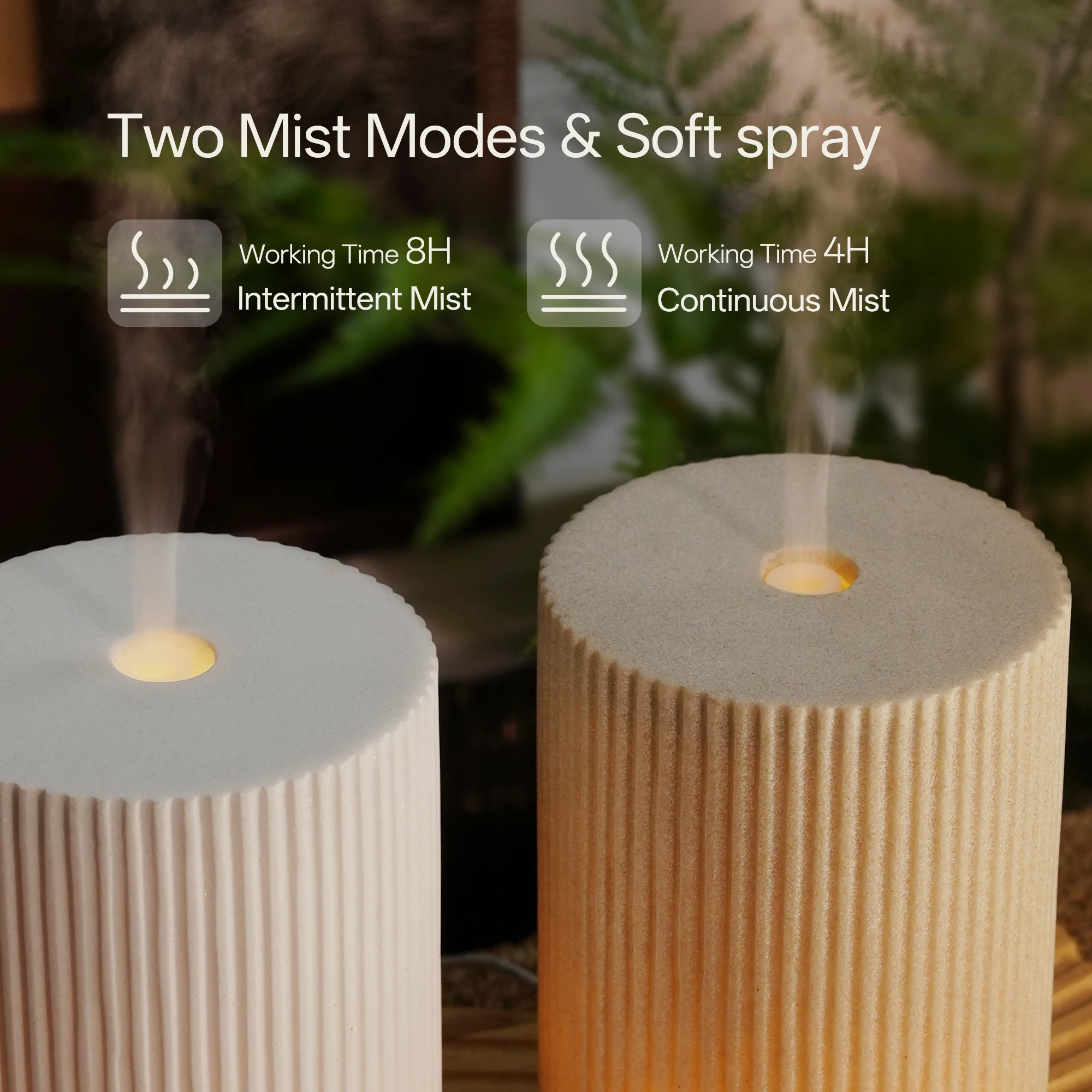 Ultrasonic Aroma Diffuser Humidifier Resin Cover 80ml Capacity Elegance Air Freshener 2005R-B