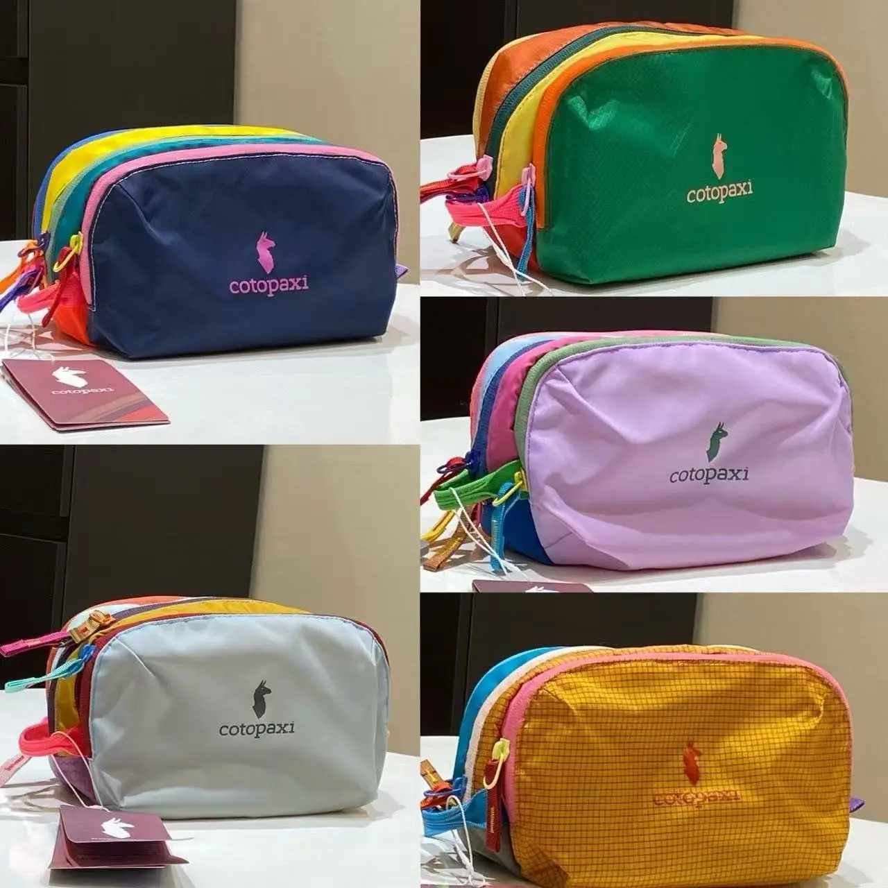 2026 New Fashion COTO Dopamine Color Waterproof Portable Toilet Bag Cosmetics Storage Bag Outdoor Travel Handbag