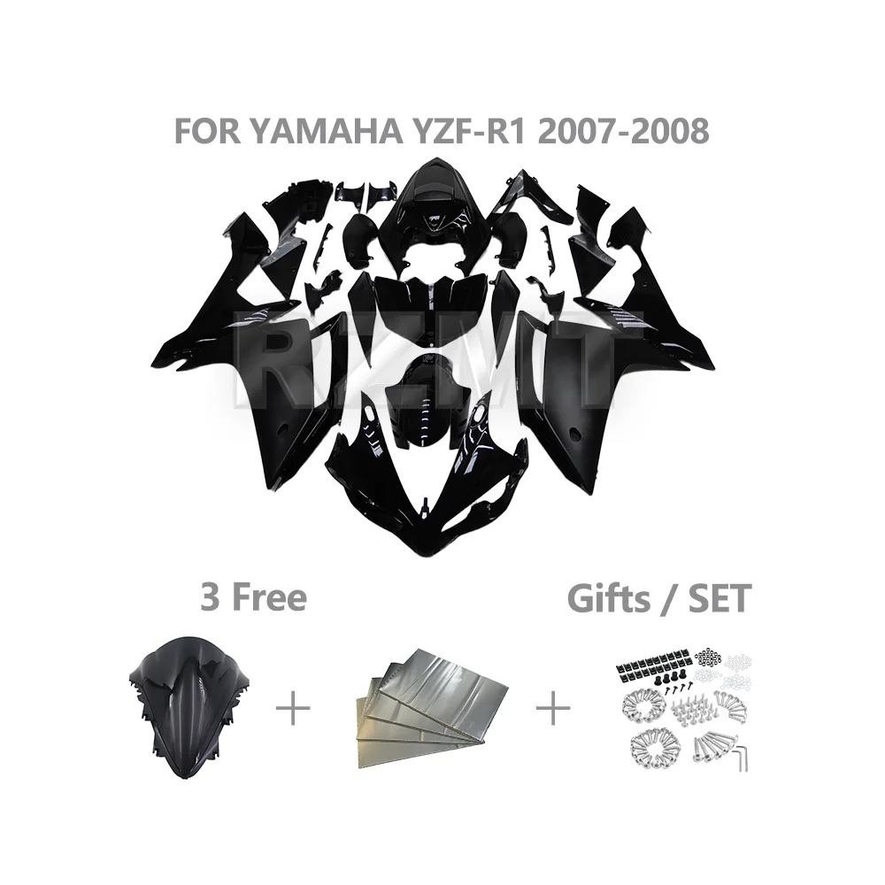 

Motorcycle Fairing ABS Plastic Body Kit Parts For YAMAHA YZF R1 2007-2008 YZF-R1 Customized Fairing Kit Accessories Y1007-118a