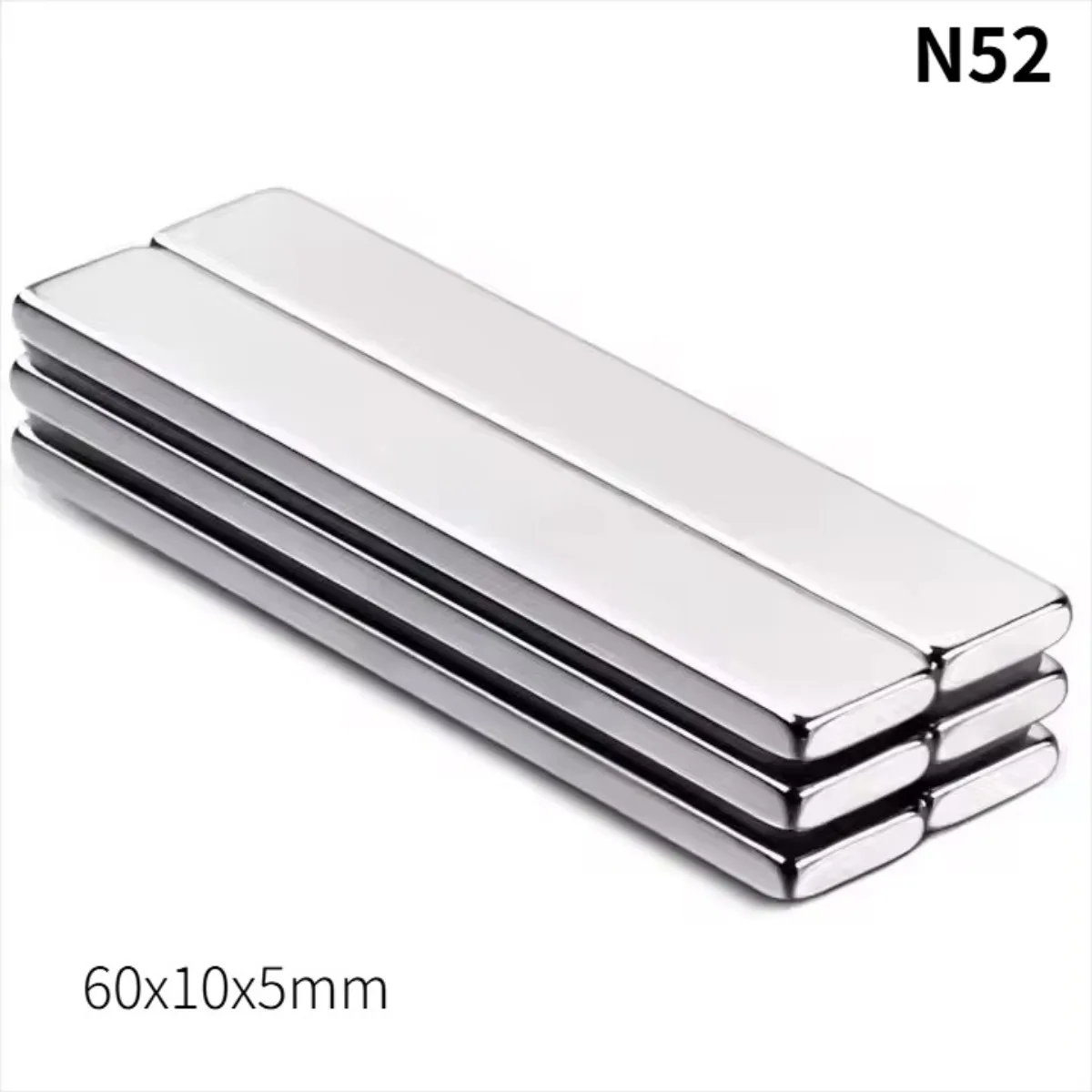 AliExpress NONE N52 60x10x5 Neodymium Magnet Strong standard Magnetic Motor Ebike Generator Engine  Magnets Custmised office craft whiteboard