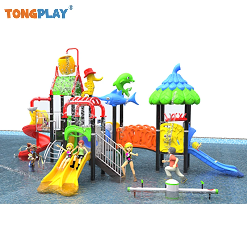 Water Park Equipment Plastic Water Slide Adventure Park Outdoor Playground Kids Plastic Water Slide Sets