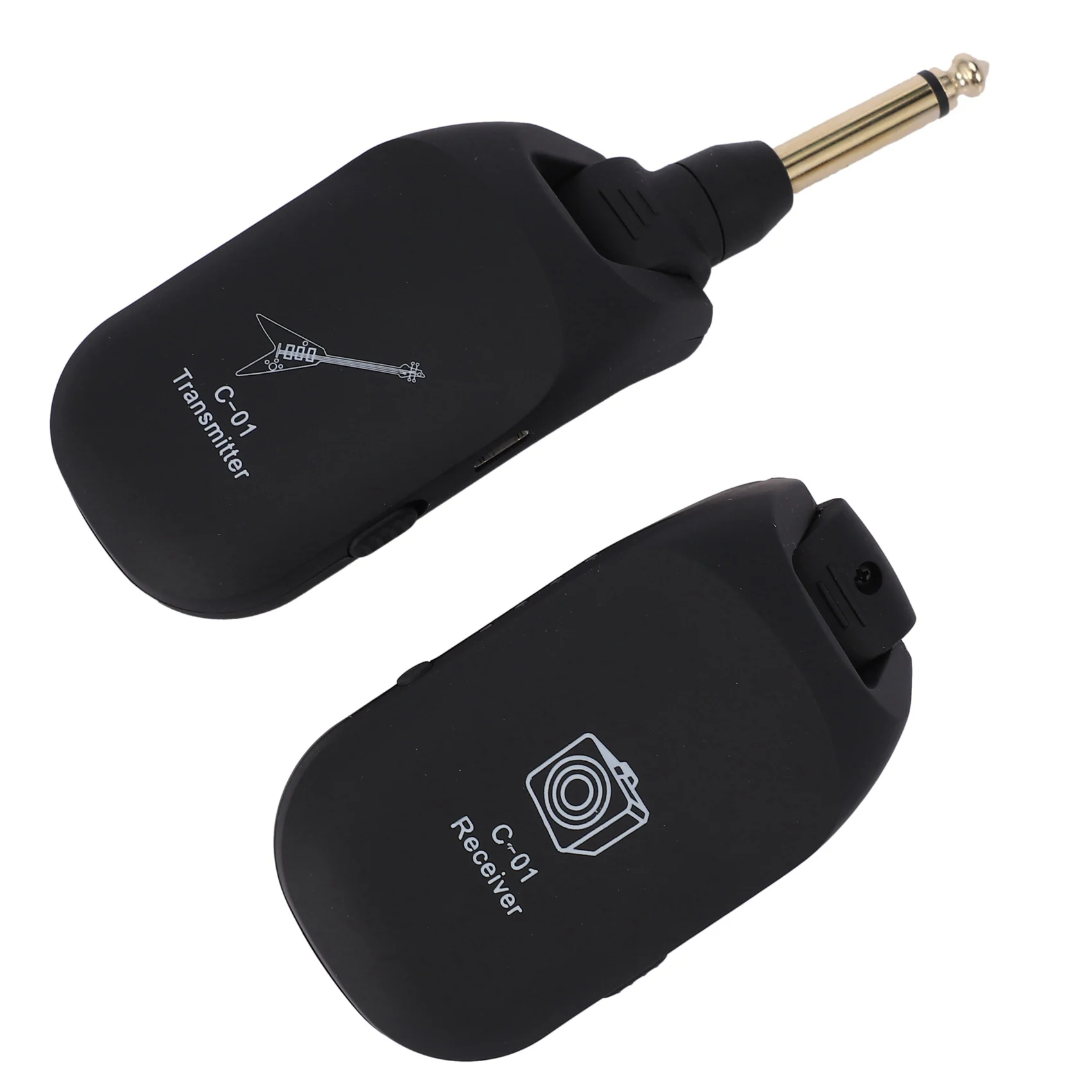 

CGDS-2X Wireless Guitar System Built-In Rechargeable 4 Channels Wireless Guitar Transmitter Receiver For Electric Guitar Bass
