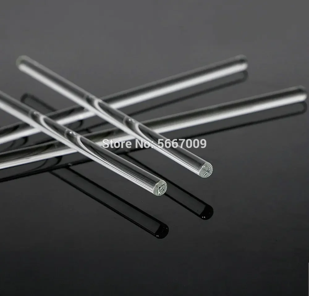 5pcs 10pcs Lab Borosilicate Glass Stirring Rods 5/7/8/10mm Diameter 100/150/200/300/350/400mm Length agitator Stirrer