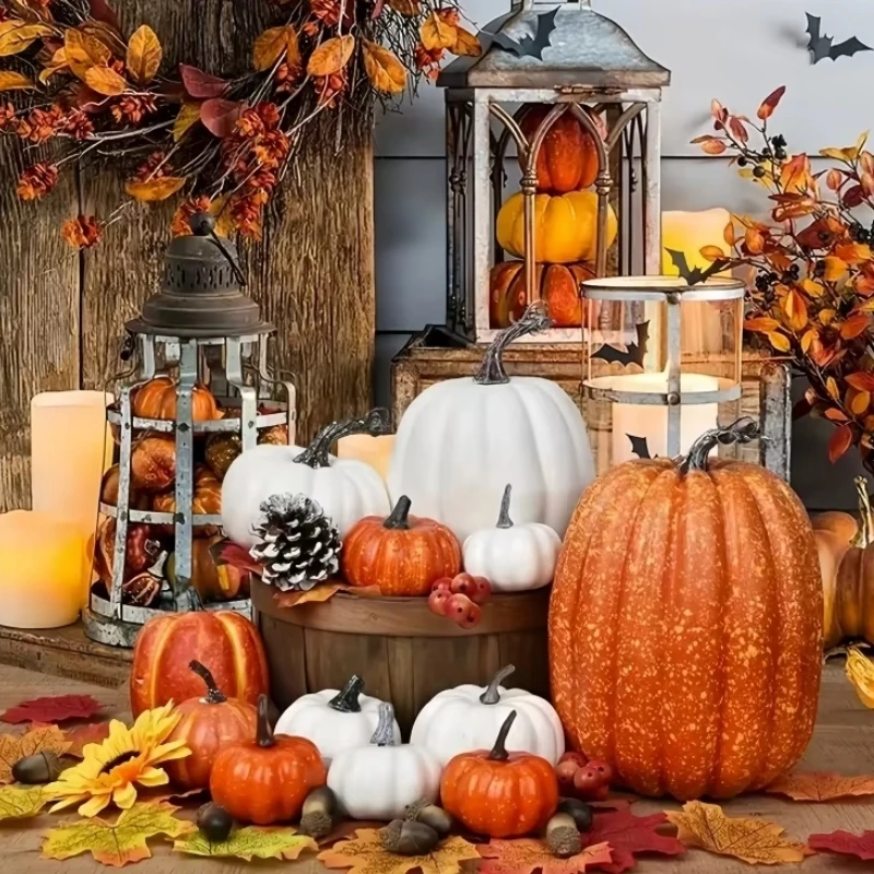 زينة فانوس اليقطين للهالوين - ديكور جو احتفالي للمنزل/الحفلة، هدية مثالية للعطلات للأطفال والكبار من جميع الأعمار #1