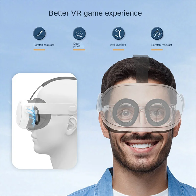 لعدسات ميتا كويست 3 المضادة للخدش مع الإطار المغناطيسي وعدسة قابلة للإزالة المضادة للخدش