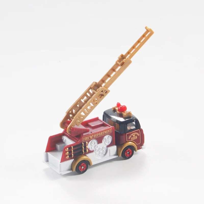 Model 180791 TAKARA TOMY TOMICA Disney Cartoon Mickey Mouse Ladder Fire Truck Alloy Discast CarModel Toys Sold By Hehepopo