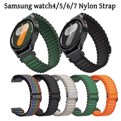 20 22mm Samsung Quick Fit Ocean Nylon Strap Watch4/5 40 44mm Band Galaxy Watch6/7 Classic 43 47mm Sport Wristband Belt