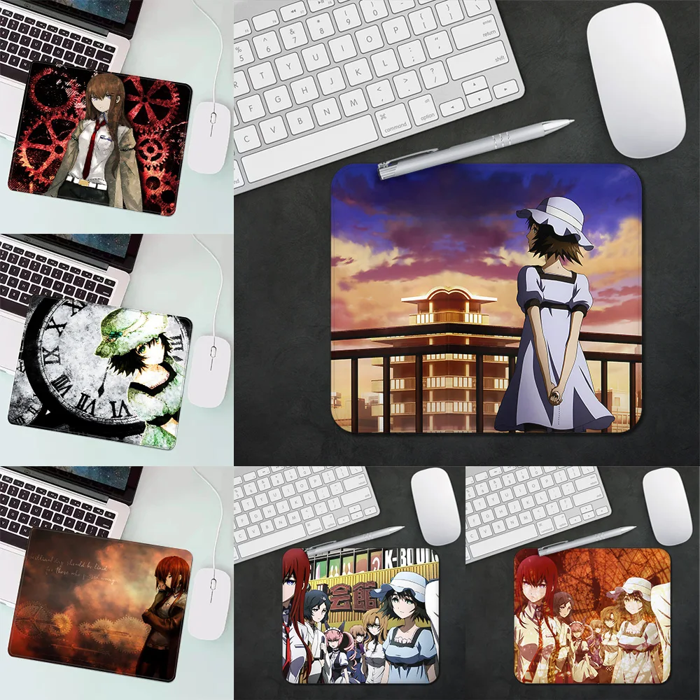 

Steins Gate Gaming Mouse Pad XS Small Mousepad For PC Gamer Desktop Decoration Office Mouse Mat Deskmat Rug