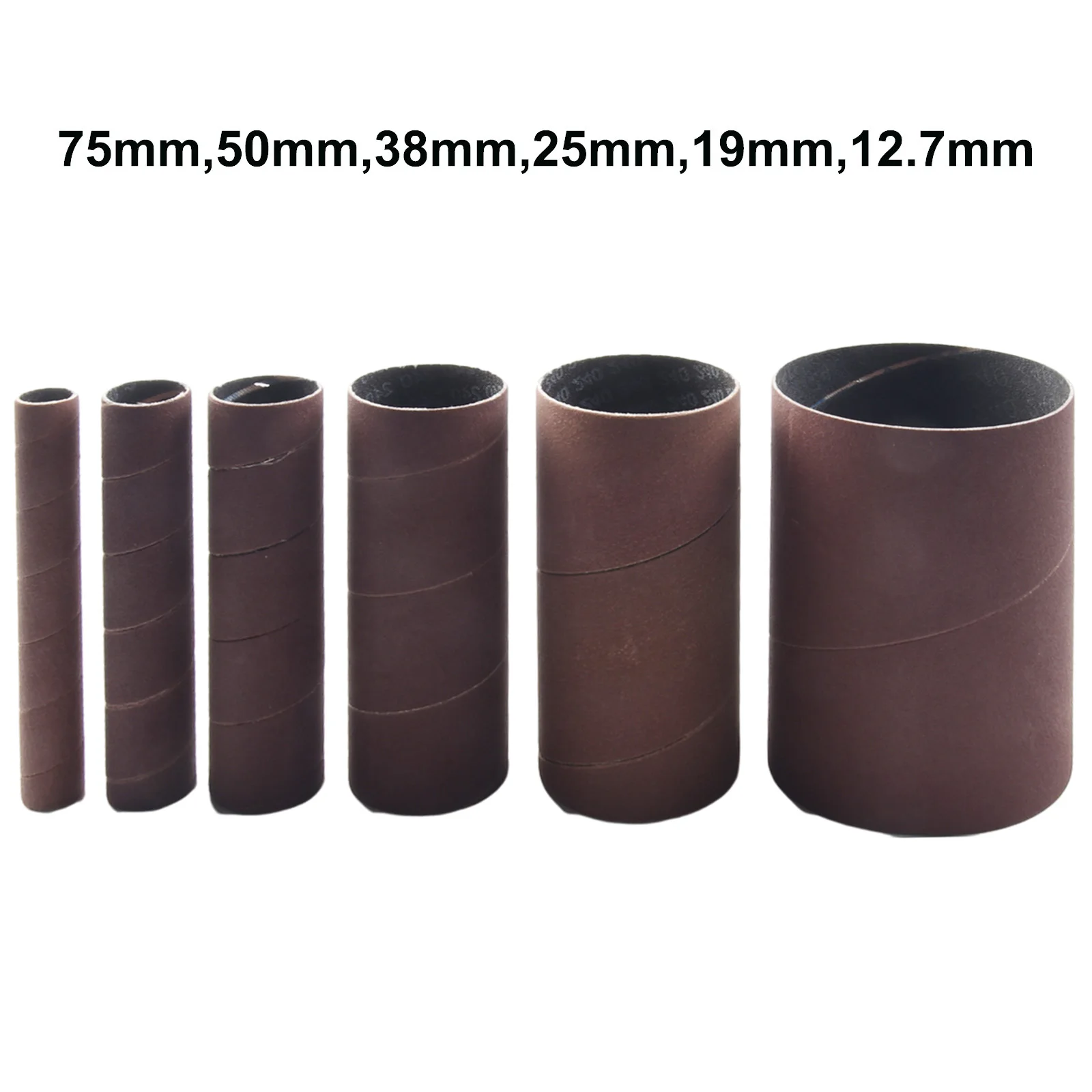 6pcs 4.5 Inch 240 Grit Sanding Drum Sleeves Red Alumina Polishing Wheel For Wood Metal Plastic Jade Grinding Finishing Tool
