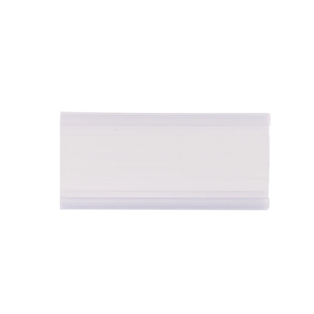 Storage Display Rack Label Holder Arc Open-face C-channel Data Strip For Wire Shelves Curved Front Face Improves Viewing Angle