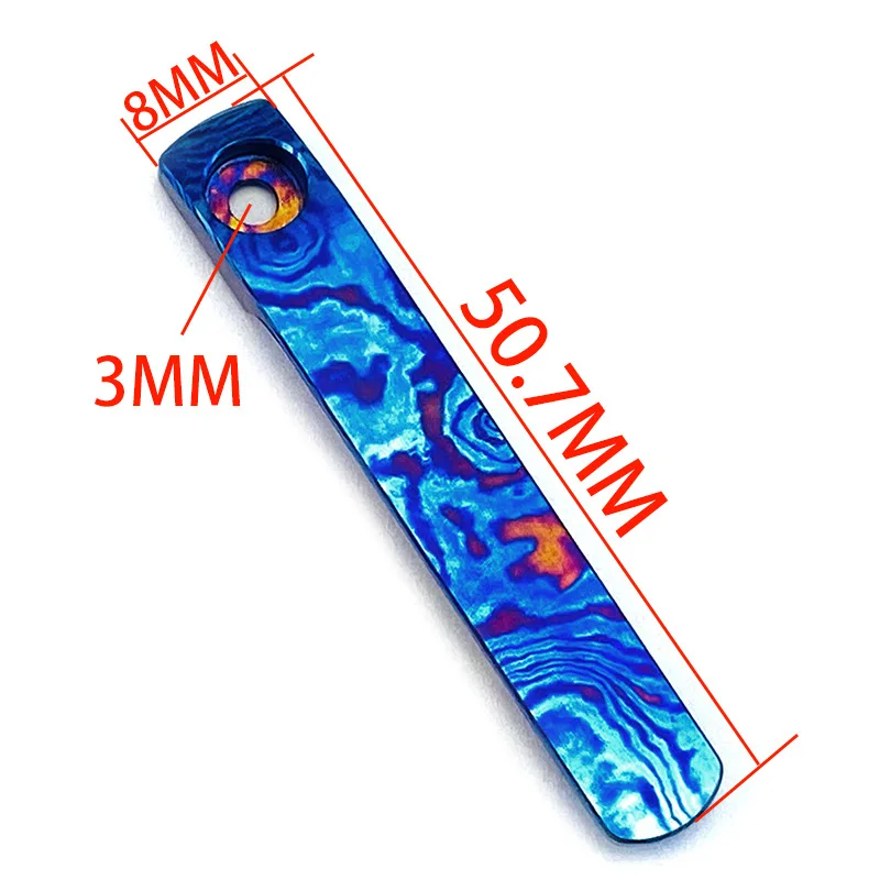 CNC Timascus / دمشق التيتانيوم مشبك الجيب المتكامل المشبك ل Spyderco Para 3 خفيفة الوزن اليعسوب ليل الأصلي مانيكس 2 LW