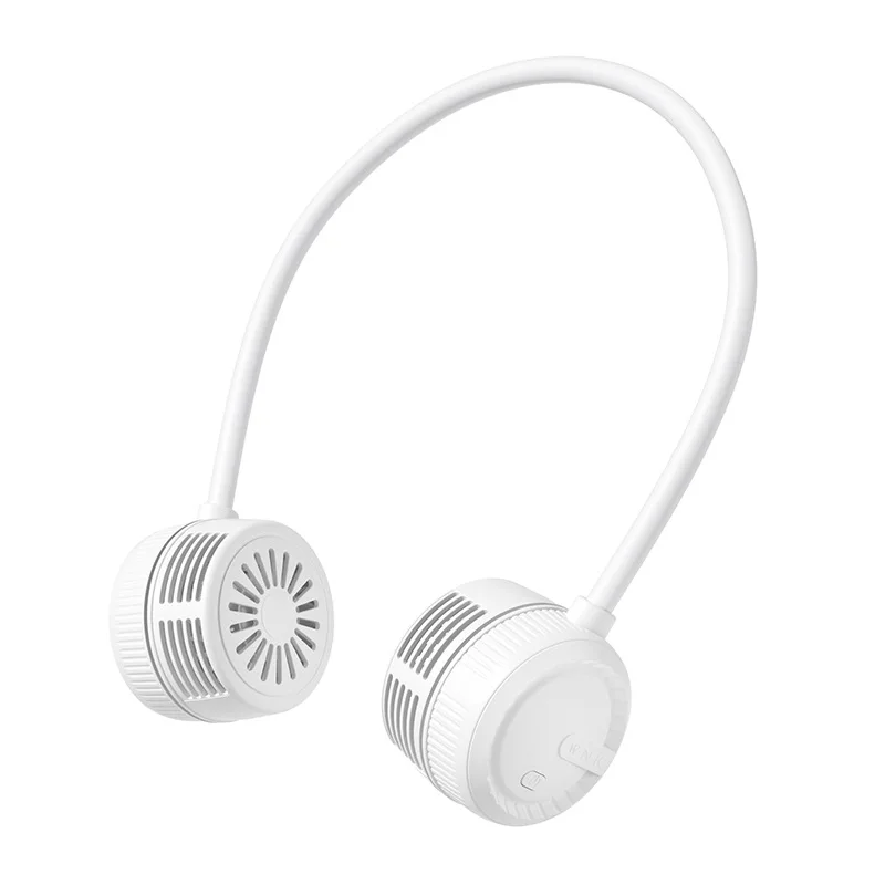 Foldable Neck Hanging Fan Silent Portable Mini High Capacity Battery USB Rechargeable 360 Degree Rotation Air Conditioning Fan