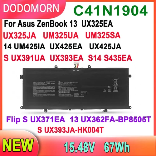 DODOMORN-Batería de ordenador portátil C41N1904 para ASUS ZenBook 14, UX425UA, UM425IA, UX425EA, UX425JA, BX325JA, UX325EA, UX325JA, UX363EA, nueva