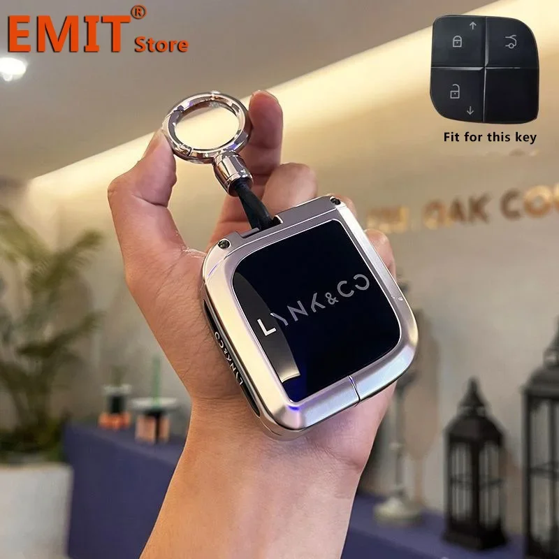 for LYNK&CO 08 LYNKCO 2022 LYNK CO 2023 2024 Interior Zinc Alloy Car Key Case Remote Cover Shell Keychain Holder Fob Accessories - Image 2