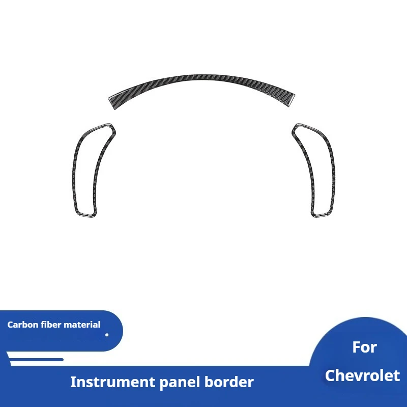 

For Chevrolet 05-07 Corvette C6 Interior Modification Carbon Fiber Meter Frame Decorative Sticker