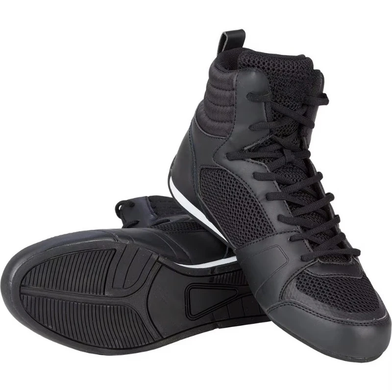 

Grid Wrestling Shoes Squat Fight Fitness Gym Training Black Boots Boxing Shoes