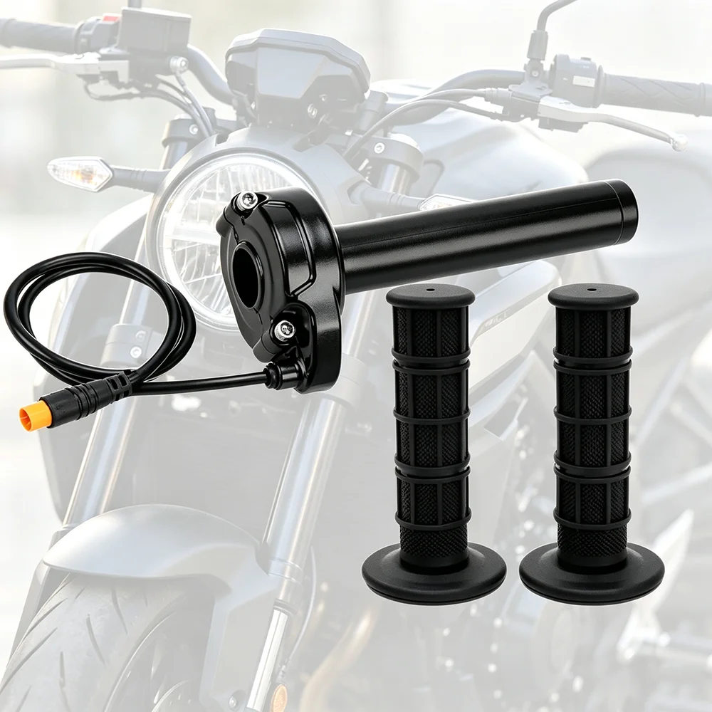Full Twist Throttle Ebike Throttle Grip for Macfox X1 Happyrun Latest Protecting Quick Twist Throttle Ebike Parts