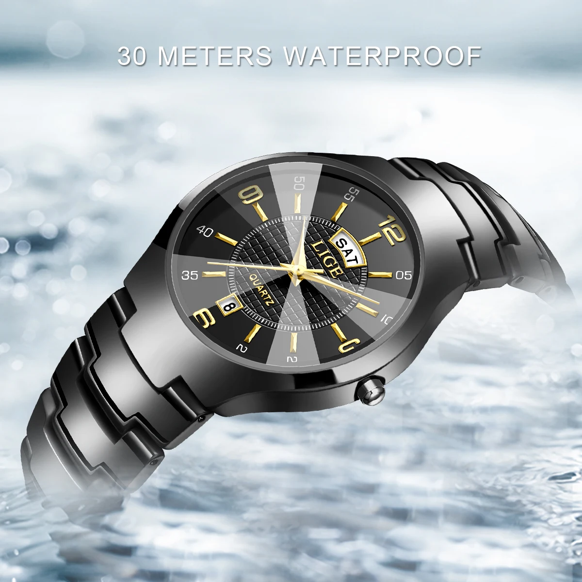 LUIK Mode Elegant Damespolshorloge Luxe Keramiek Band Auto Datum Week Waterdicht Kleine Wijzerplaat Quartz Horloges voor Vrouw Cadeau