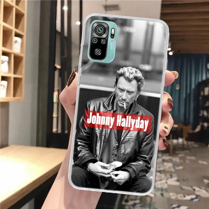 Johnny Hallyday Music Soft Phone Case For Xiaomi Redmi 10 10A 10C 9 9A 9C 9T 12 12C 8 8A 7 7A 6 6A S2 K20 K40 Pro 10X K30 Coque