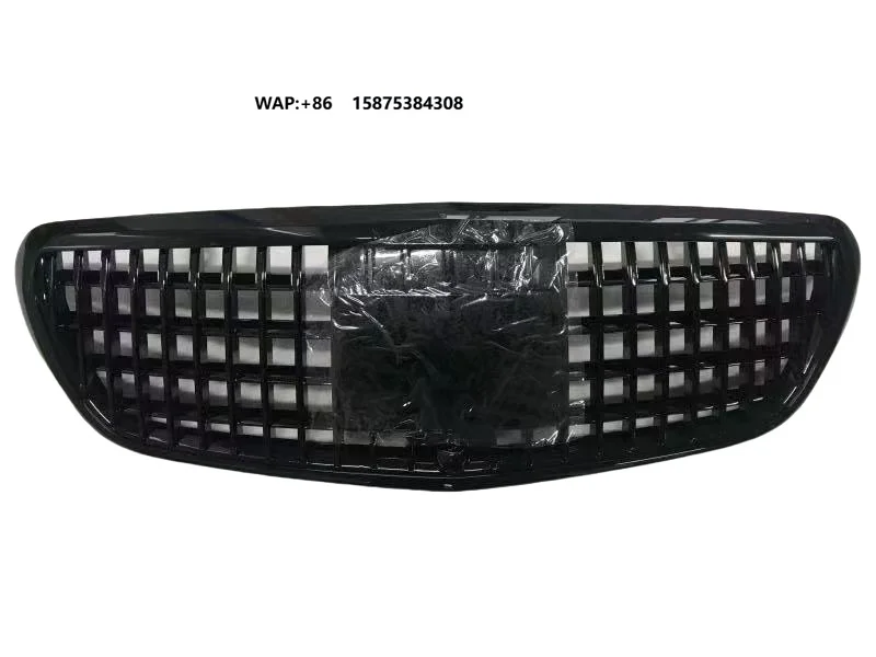 Suitable for W223 S450 S580 S680 Front Bumper Grille Black Electroplated Grille Radiator Grille A2238801303