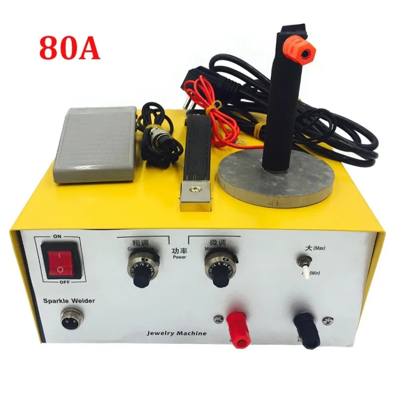 500W 80A Pulse Spot Welding Handheld Laser Spot Welder for Jewelry Spot Welding Machine Gold Silver Jewelry Processing Tools