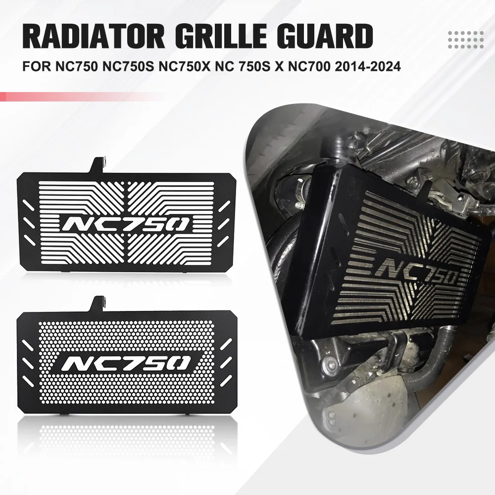 

Motorcycle Radiator Grille Guard Cover Water Tank Cools Protection FOR HONDA NC750 NC750S NC750X NC 750S X NC700 2014-2024